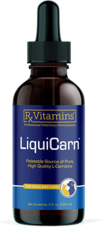Rx Vitamins LiquiCarn - L-Carnitina Líquida para Perros y Gatos - 118 ml (Sabor a Bacon e Hígado)