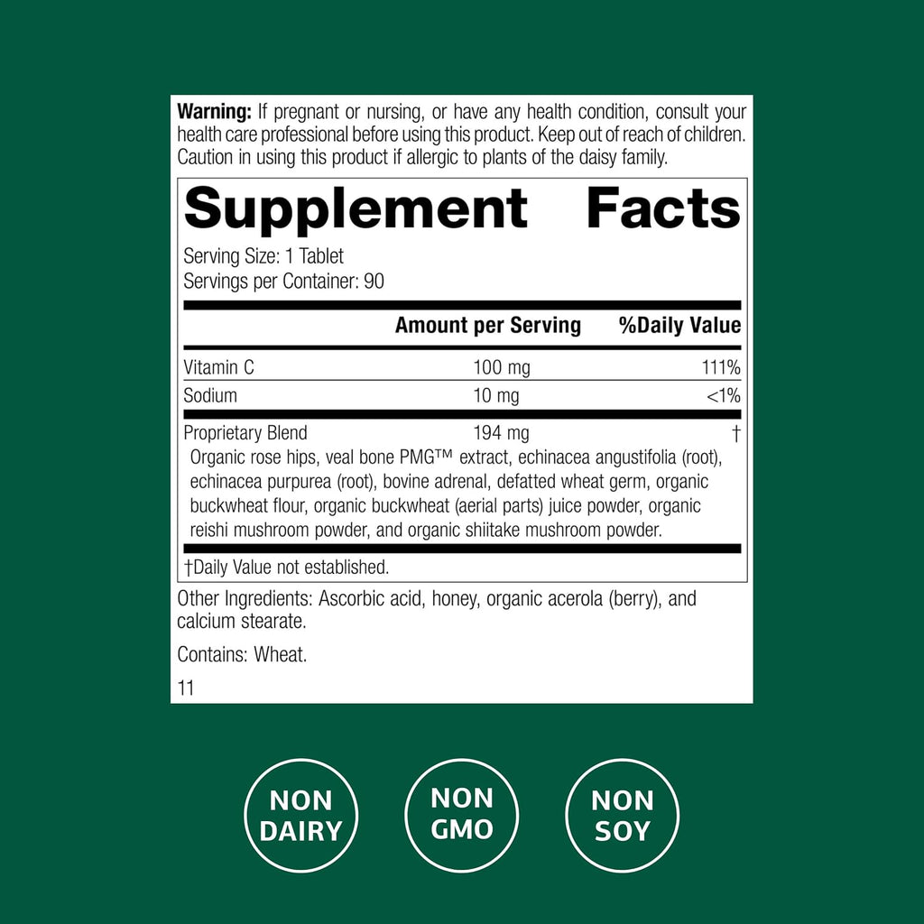 Standard Process C Synergy - Suplemento de vitamina C a base de alimentos integrales - 90 comprimidos