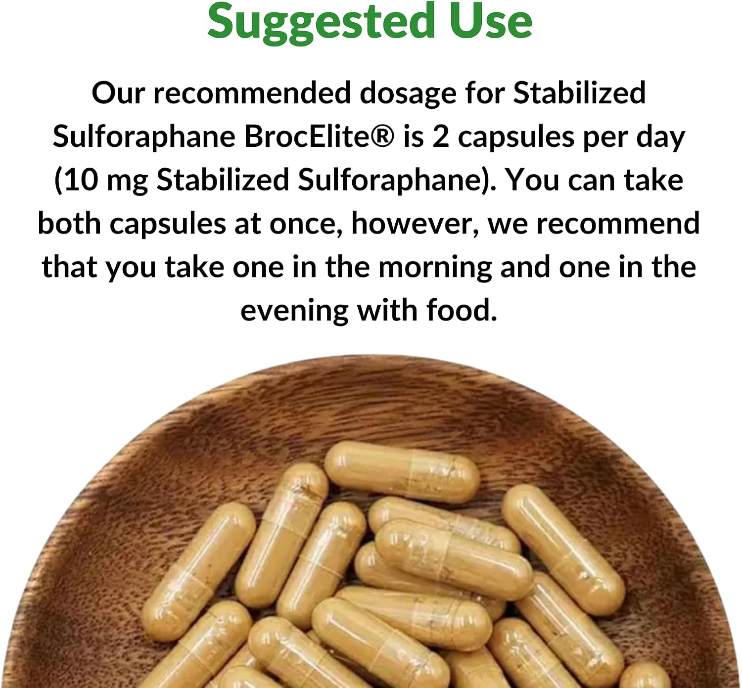 BrocElite Mara Labs Plus - Suplemento de Sulforafano de Brócoli Estabilizado - 60 Cápsulas Veganas