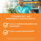 Doctor's Best Vitamina D3 y K2, 60 cápsulas vegetales