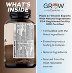 Grow Vitamin All in One Hair Formula - Fórmula Avanzada para Cabello, Piel y Uñas - 90 Cápsulas