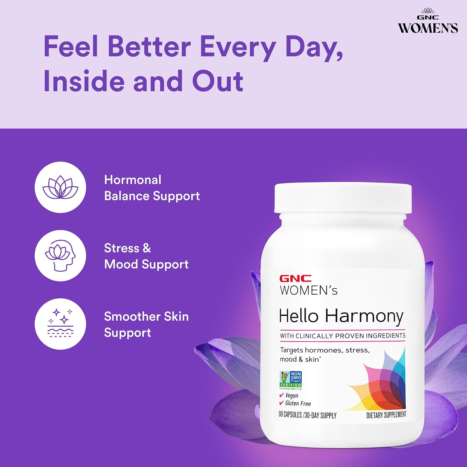 GNC Women's Hello Harmony - Apoyo Hormonal para Mujeres