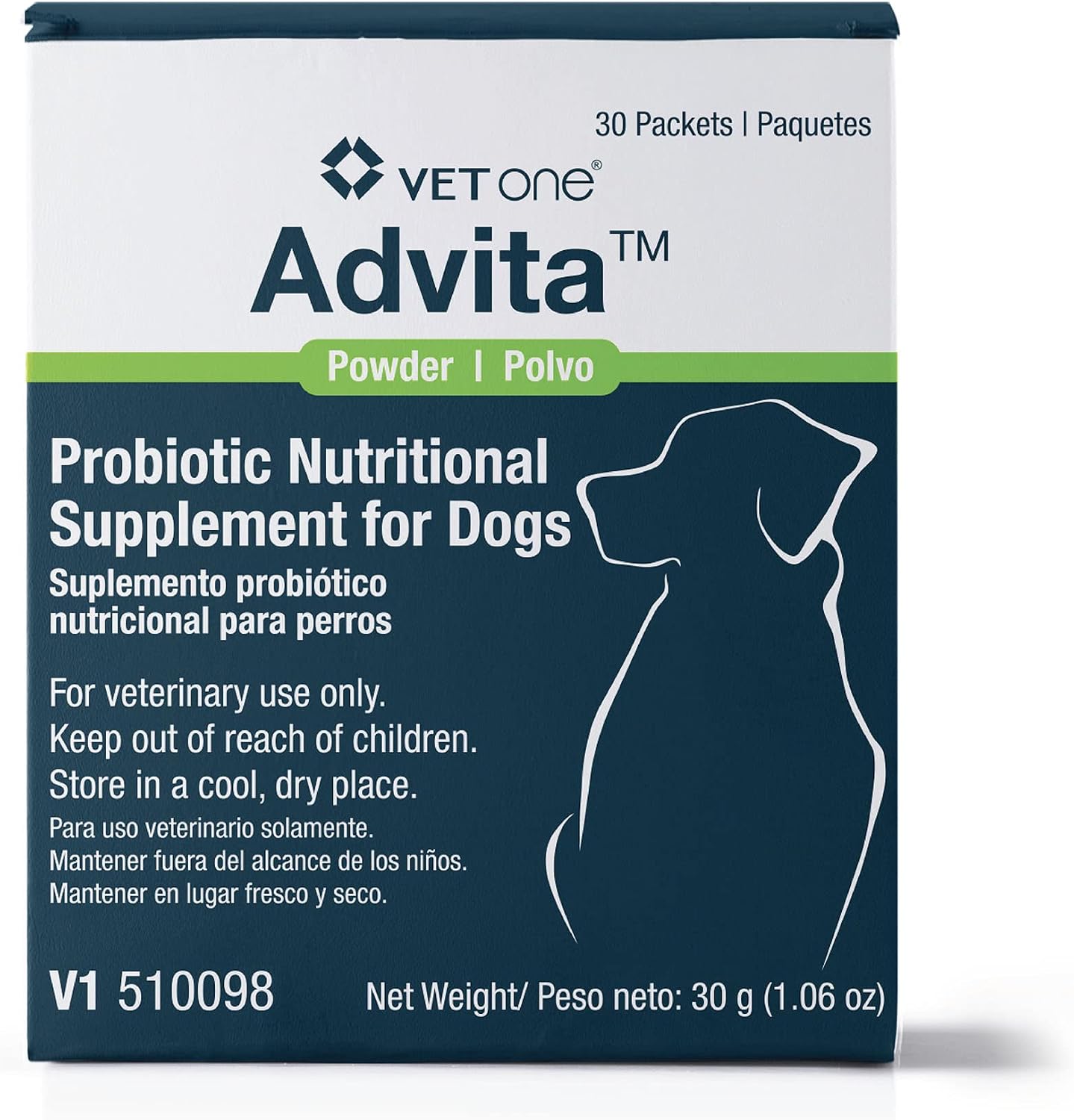 VetOne Advita Suplemento Probiótico para Perros - 30 Sobres