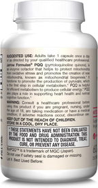 Jarrow Formulas® PQQ 20 mg, Suplemento para la Salud Mitocondrial, 60 Cápsulas Veganas
