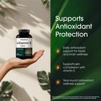 NatureBell Vitamina E 1.000 UI por dosis - 300 cápsulas blandas (suministro para 5 meses) - Complemento antioxidante probado por terceros para el cuidado de la piel, el corazón y la salud cerebral* - Alta potencia* - Sin gluten y no transgénico