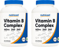 Complejo B de Alta Potencia Nutricost 462mg, 240 Cápsulas (2 Frascos) - con Vitamina C