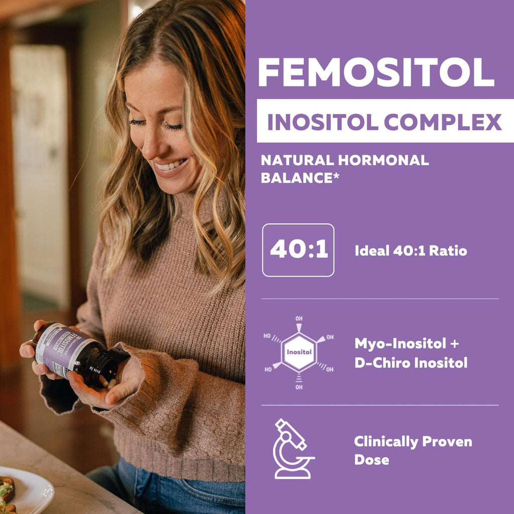 FemoSitol® Myo-Inositol & D-Chiro Inositol Complex - 40:1 Ratio, 90 Cápsulas