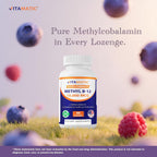 Vitamatic Metilcobalamina B12 10.000 mcg – 60 Comprimidos – Fuente Superior de Vitamina B12 para Energía y Salud Nerviosa