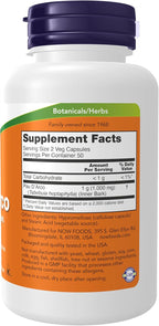 NOW Foods Pau D'Arco (Tabebuia heptaphylla) 500 mg, 100 Cápsulas Vegetales