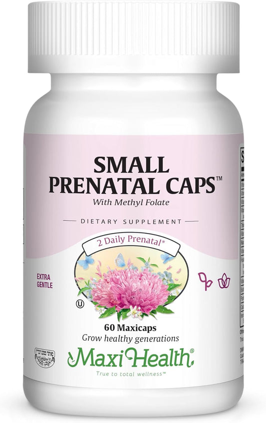 Maxi Health Vitaminas Prenatales con Metilfolato - 60 Cápsulas