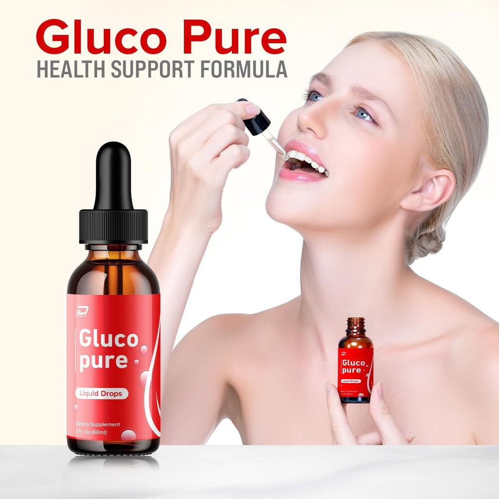 Gluco Pure Drops – Fórmula Saludable – Gotero Reutilizable – 5 Envases (5 Meses)