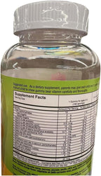 Gominolas Multivitamínicas Infantiles, Fórmula Completa de Vitaminas y Minerales, Sabores Naturales Cereza, Baya y Cítricos, 190 Gominolas, Sin Gluten