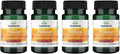 Swanson Folato (Ácido 5-Metiltetrahidrofólico) 400 mcg 30 Cápsulas Veganas (Paquete de 4)