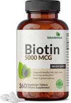 Futurebiotics Biotin 5000 MCG - 360 Comprimidos Vegetarianos