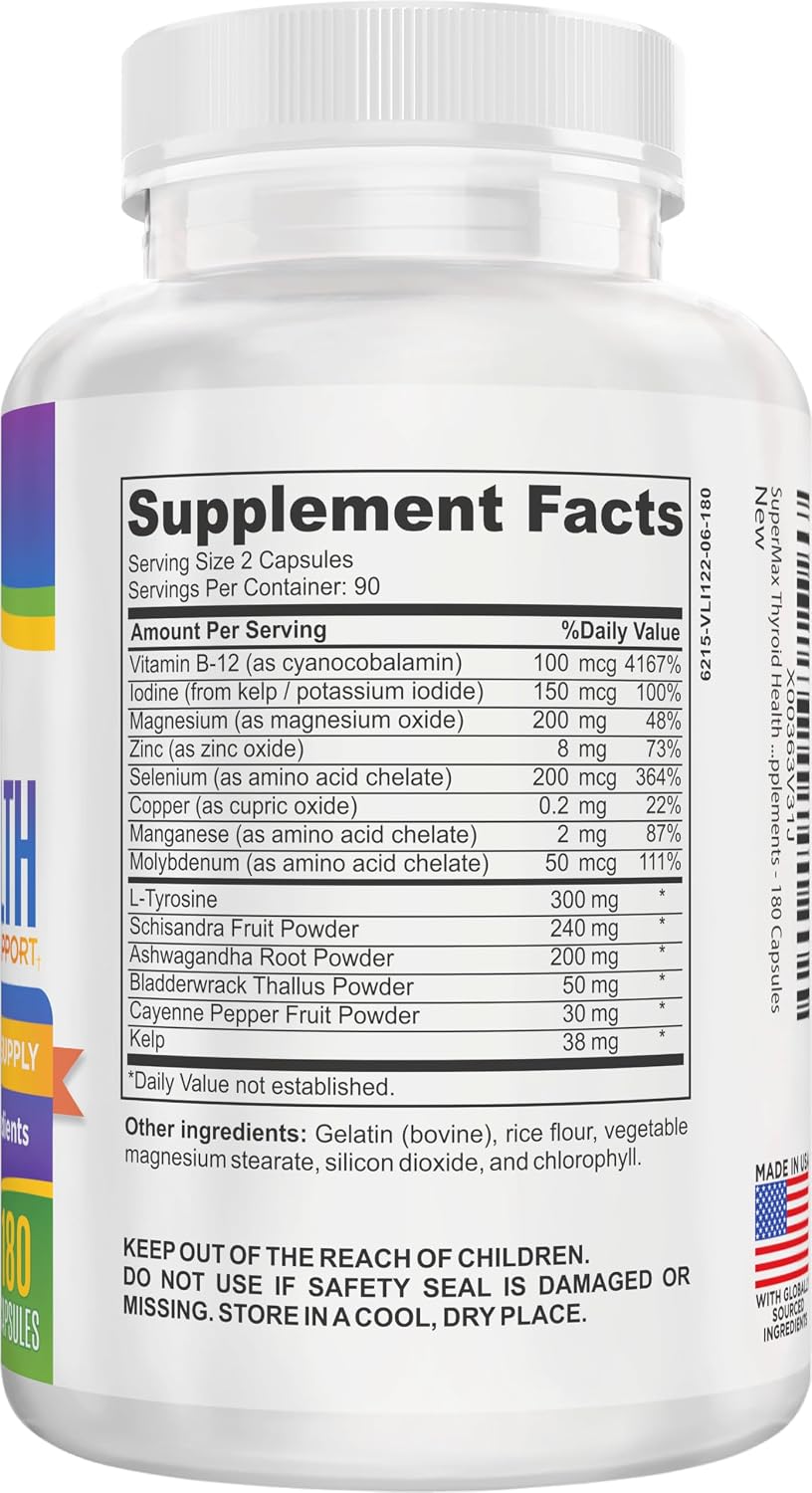 Thyroid Support Complex - 180 Cápsulas (3 Meses)