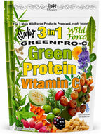 Wild Force GreenPro-C - Mezcla Premium de Superalimentos, Proteína Vegetal y Vitamina C