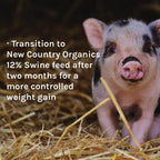 New Country Organics | Pienso con 16% de Proteína para Cerdos en Crecimiento | Sin Soja | Ecológico y No Transgénico | 18 kg