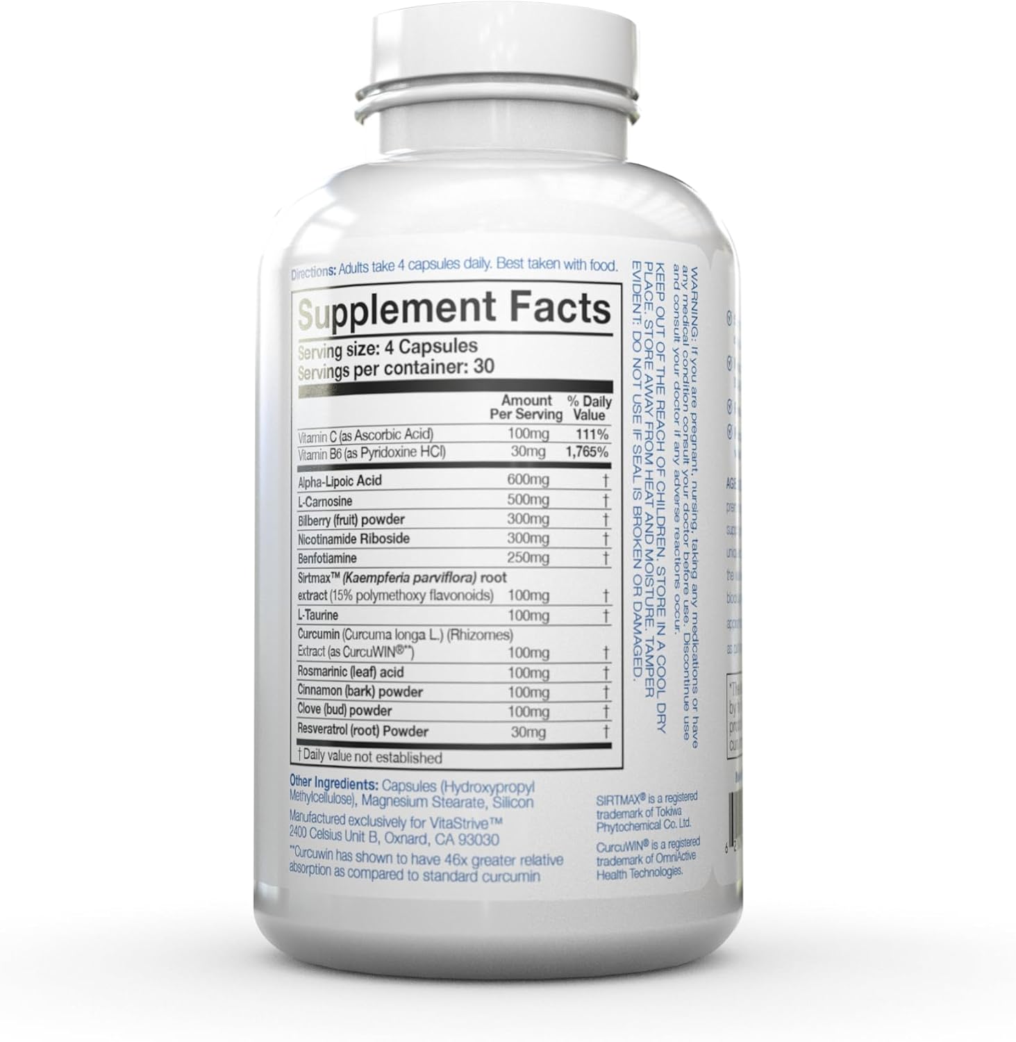 DRINK HRW Ageless Defense Ultimate Formulation - Inhibe AGEs, Promueve Juventud (120 Comprimidos)