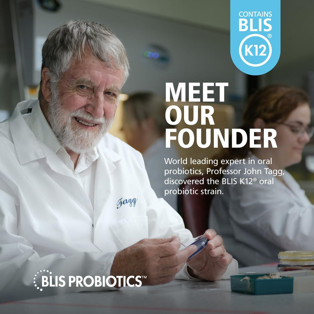 BLIS UltraBLIS Probióticos Orales K12 - Salud Inmune y Digestiva - 40 Pastillas sabor menta