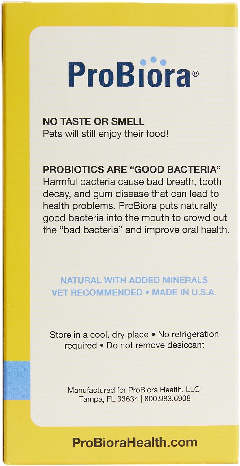 ProBioraPet Oral Probiotics for Pets | Supports Teeth and Gum Health | Freshens Breath | Whitens Teeth | 30-Day Supply (30g)