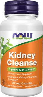NOW Supplements, Kidney Cleanse with Uva Ursi, Parsley, Fennel and Horsetail, 90 Veg Capsules