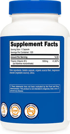 Nutricost Vitamin B1 (Thiamine) 500mg, 120 Capsules