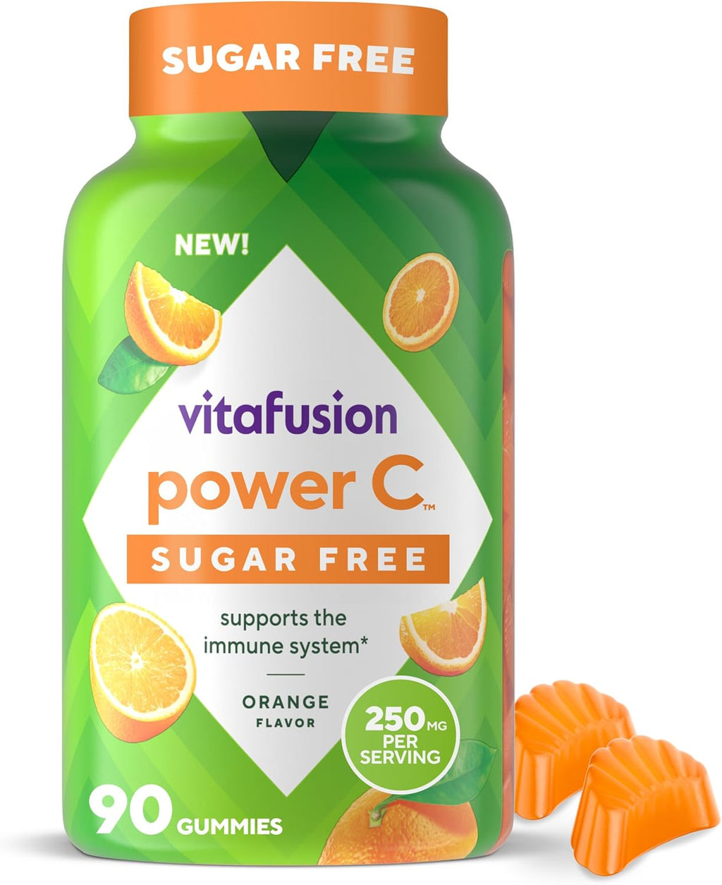 Vitafusion Sugar Free Power C Gominolas de Vitamina C, 90 unidades