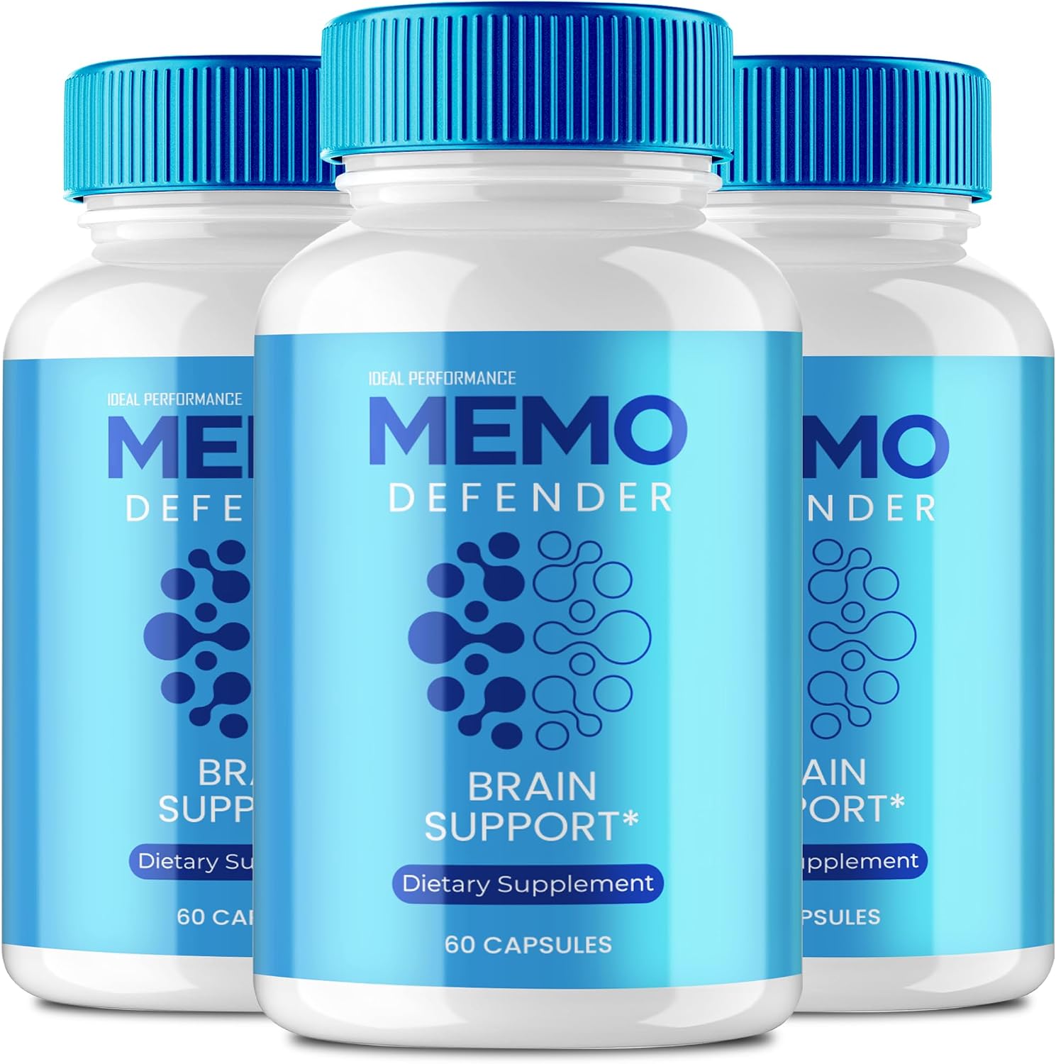 Memo Defender Cápsulas para la Memoria y el Cerebro (3 Paquetes)