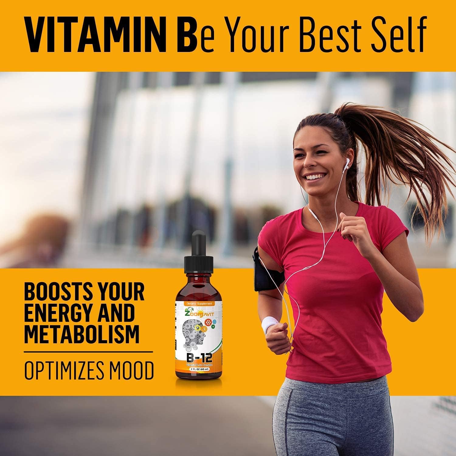 Zoomavit Vitamin B Complex Liquid Drops - Complejo B Líquido con Absorción Rápida
