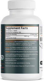 Bronson Vitamina C 1000 mg Extra Strength - 250 Comprimidos Vegetarianos