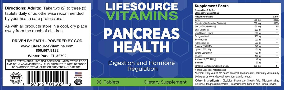 LifeSource Vitamins Pancreas Health-18 - 18 – Soporte digestivo: Al promover un entorno digestivo equilibrado, – Image 2
