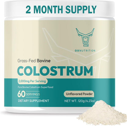 OXNUTRITION Colostrum en Polvo Puro de Pasto, 60 Porciones – Image 8