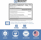 BoostCeuticals Phosphatidylserine 100mg with Ginkgo, DMAE and Gotu Kola - Memory, Stress and Cognitive Focus Support (90 Capsules)