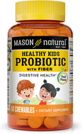 MASON NATURAL Probiótico para Niños con Fibra - 60 Masticables