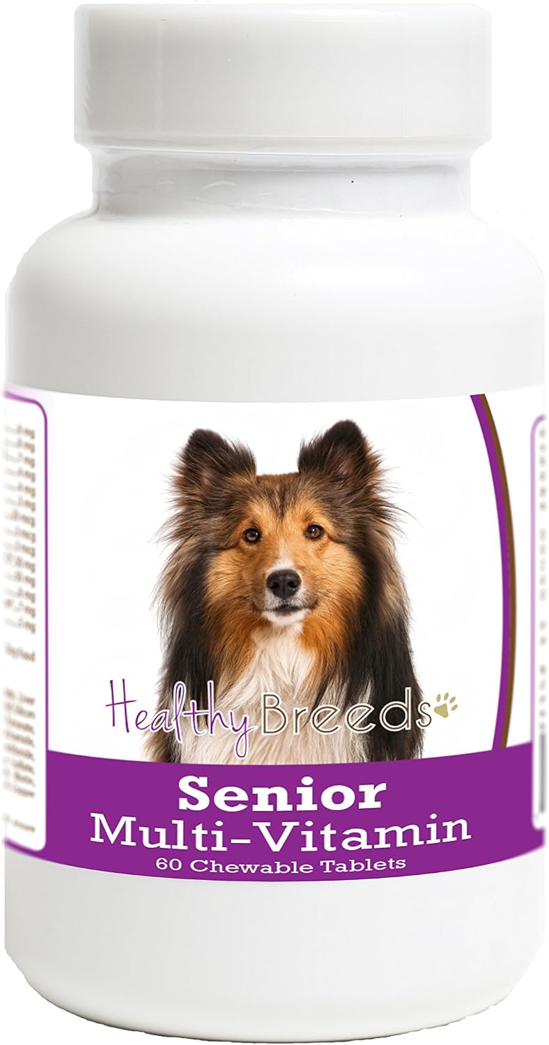 Healthy Breeds Senior Multi-Vitamin para Perros - 60 Comprimidos Masticables