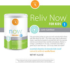 RELIV Now for Kids 1 Vainilla - Batido Nutricional Bajo en Azúcar con Vitaminas, Minerales y Proteína Vegetal para el Crecimiento y Desarrollo, 30 porciones