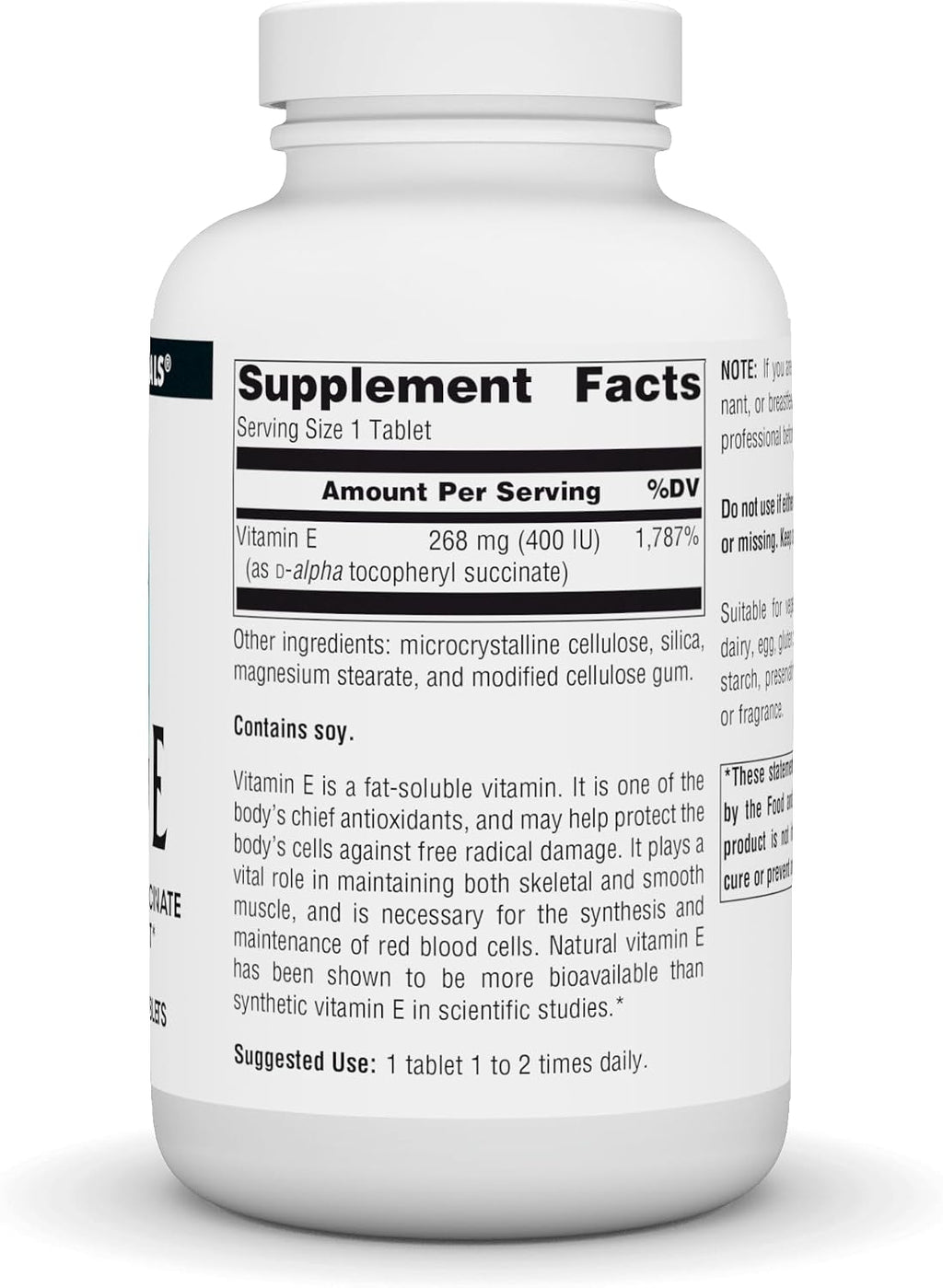 Source Naturals Vitamina E 400 IU - 250 Comprimidos