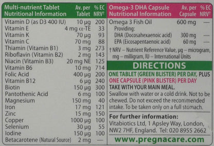 Vitabiotics Pregnacare Plus 56 comprimidos – Vitaminas y minerales esenciales: El producto también aporta otras – Image 3