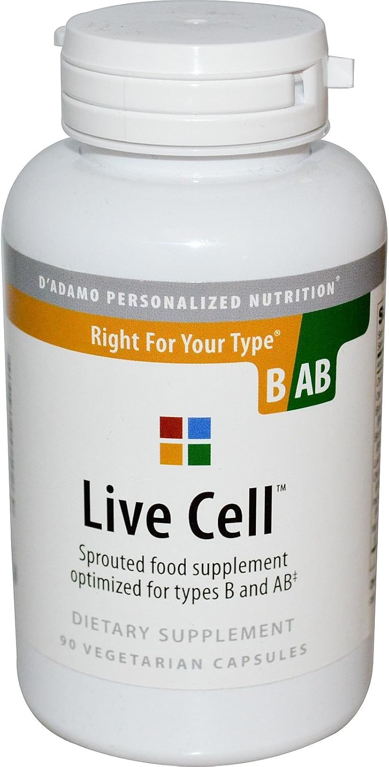 D'Adamo Personalized Nutrition Live Cell B/Ab 90 Vcaps