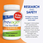 Prevagen Regular Strength Comprimidos Masticables Sabor Naranja - 90 Comprimidos (Suministro para 3 Meses)