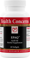 Health Concerns EPAQ – Aceite de Krill 1000 mg – Salud Cerebral y Cardiovascular – 60 Cápsulas Blandas