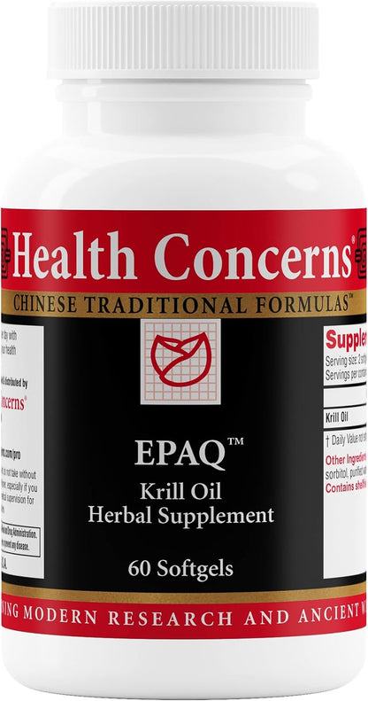 Health Concerns EPAQ – Aceite de Krill 1000 – Ácidos grasos omega-3 (EPA y DHA): esenciales para la función – Image 1
