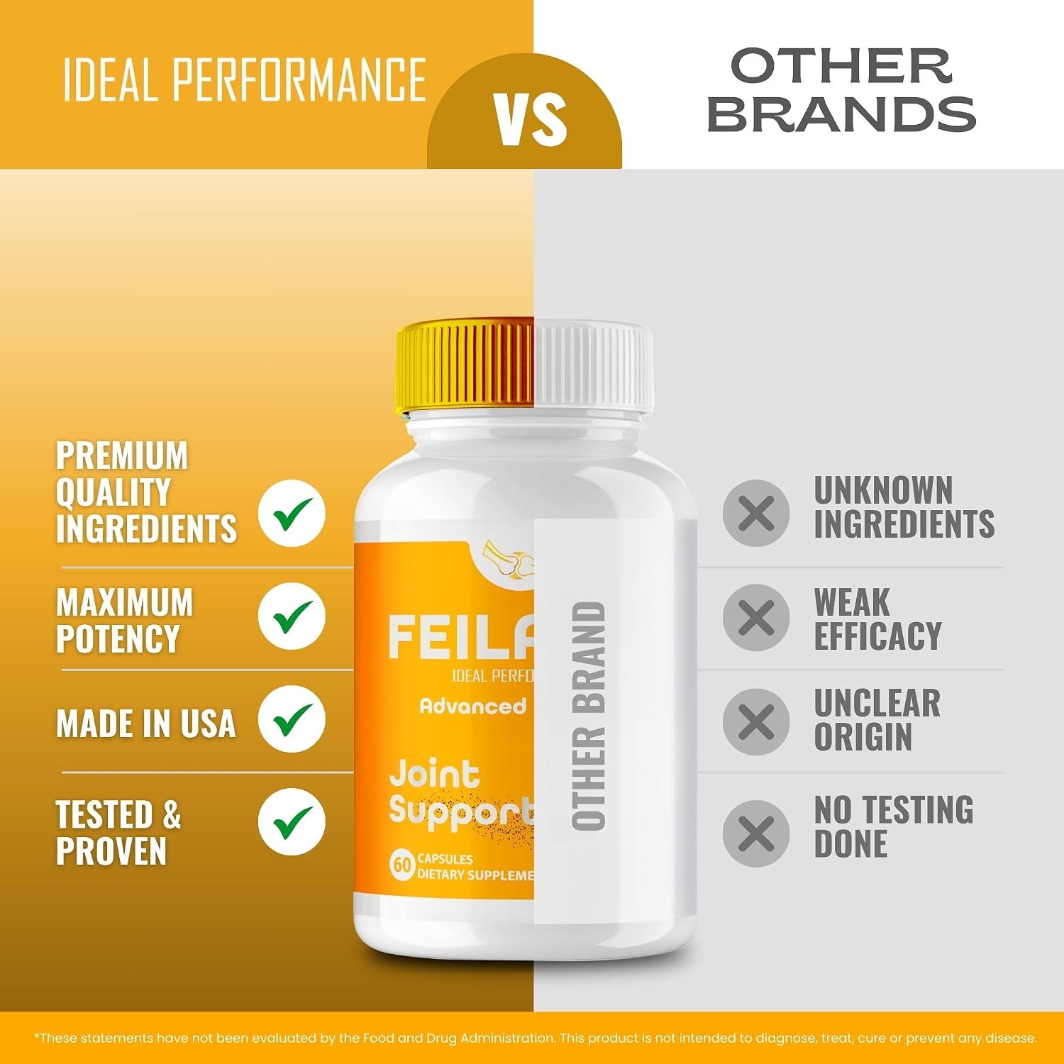 Feilaira Pills, Suplemento Oficial en Cápsulas para el Apoyo Articular - Fórmula Natural de Máxima Potencia para Fortalecer Huesos, Movilidad y Flexibilidad (60 Cápsulas)