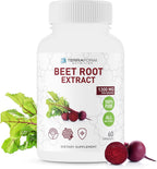 Extracto de Remolacha Roja 1300 mg por Dosis – 60 Cápsulas – Vegano – Fabricado en EE.UU.