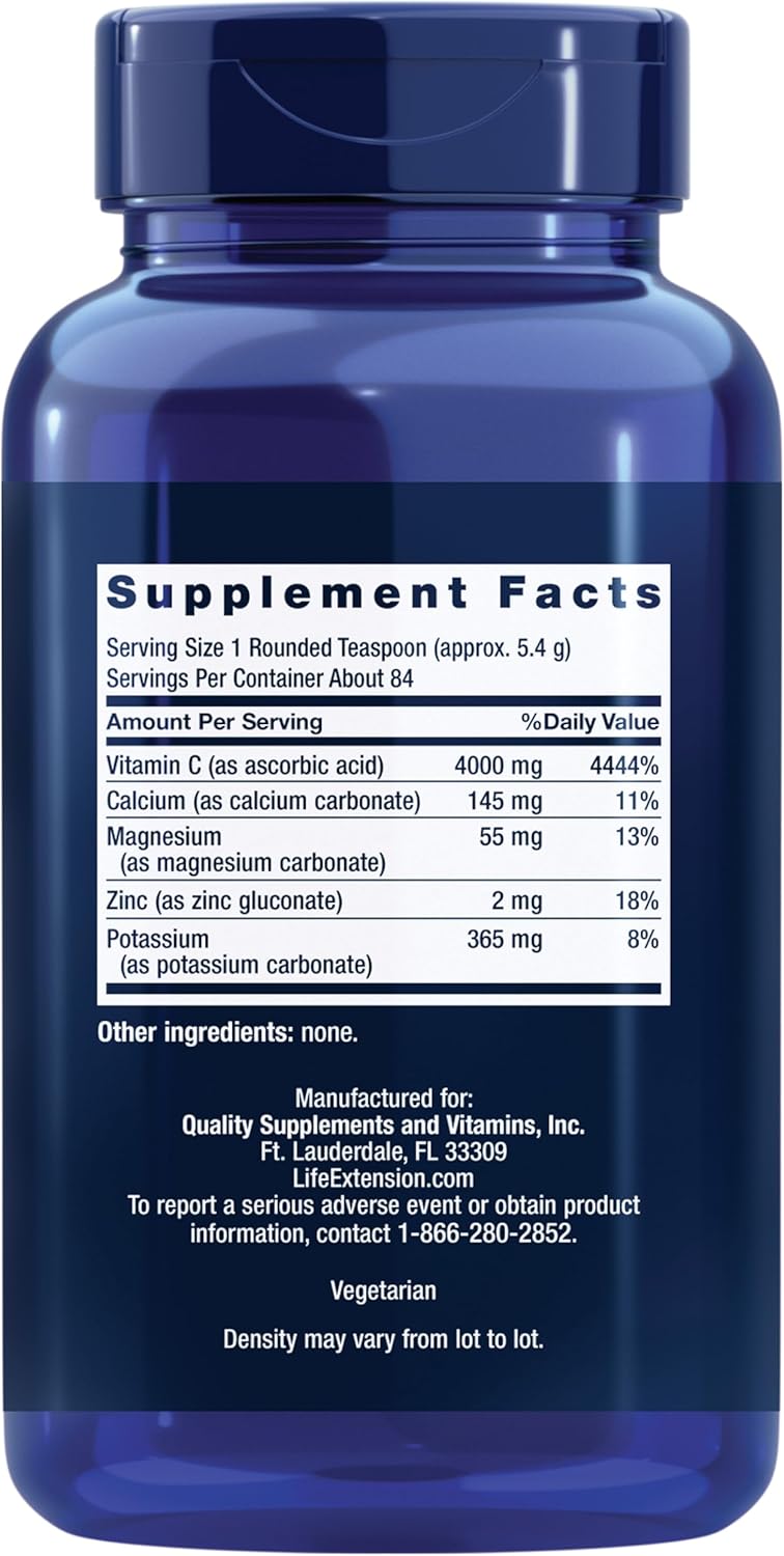 Life Extension Vitamina C Tamponada en Polvo, 454 g