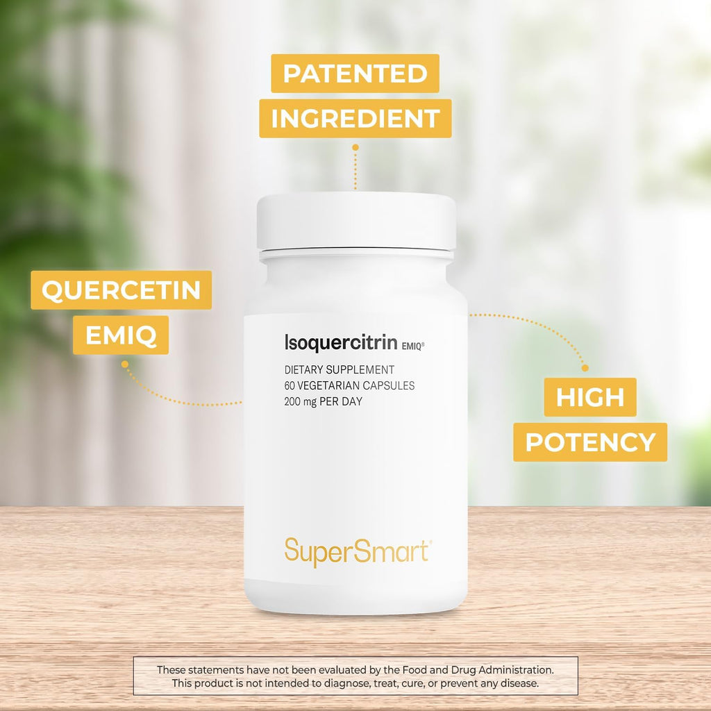 Supersmart IsoQuercitrina EMIQ 200 mg Quercetina Bioactiva 60 Cápsulas