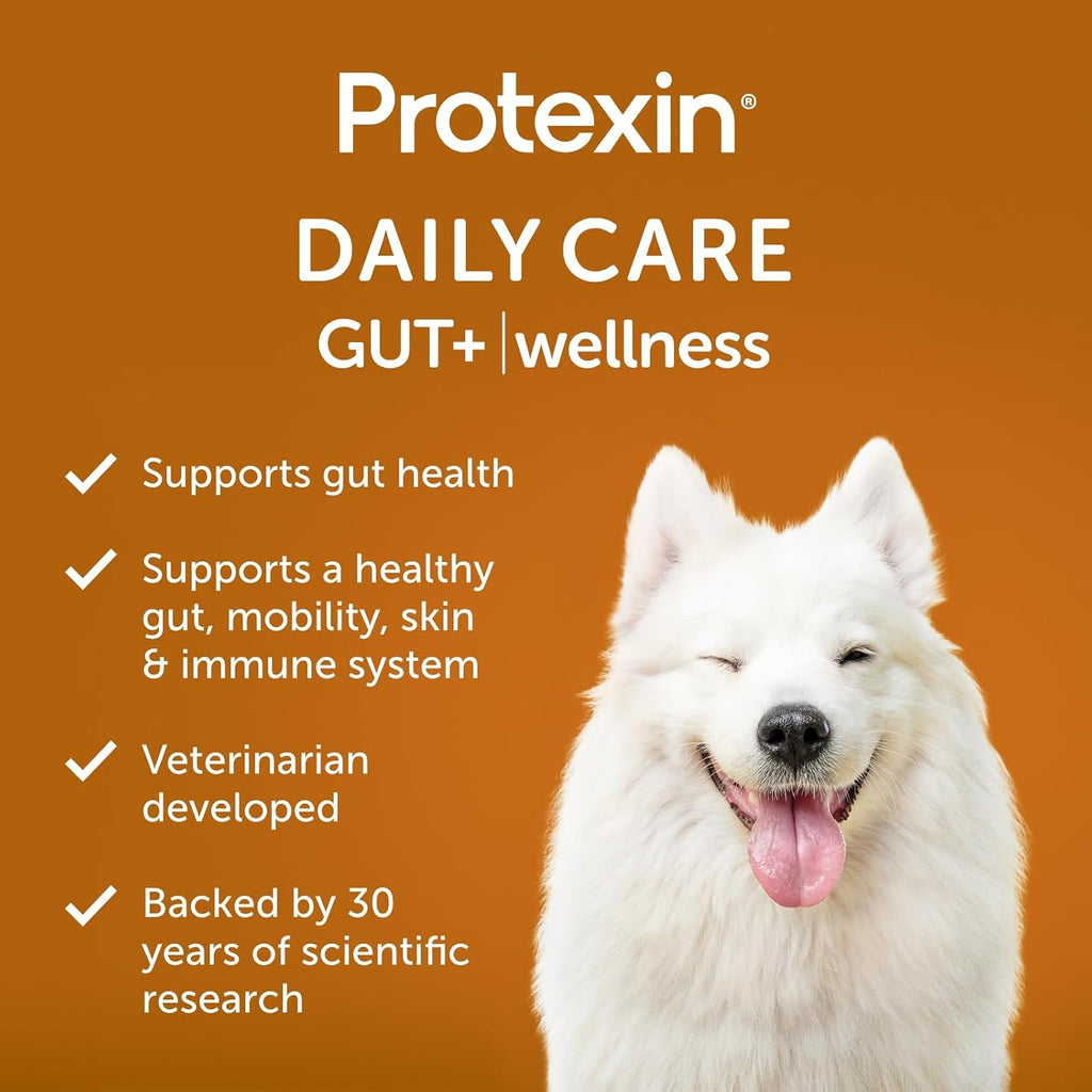 Protexin Daily Care Gut+ Wellness - 60 masticables sabor pato y zanahoria para perros