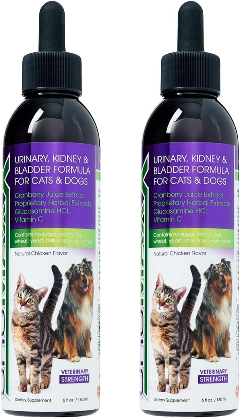 UroMAXX Fórmula para el Tracto Urinario, Riñón y Vejiga para Perros y Gatos, 2 Pack de 177 ml