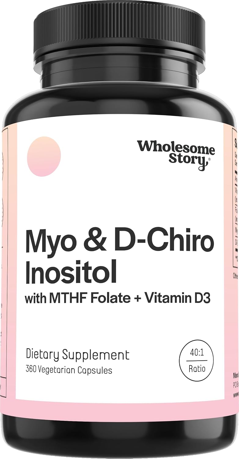 Myo-Inositol y D-Chiro Inositol 40:1 con Folato MTHF y Vitamina D3 - 30 Cápsulas Vegetales