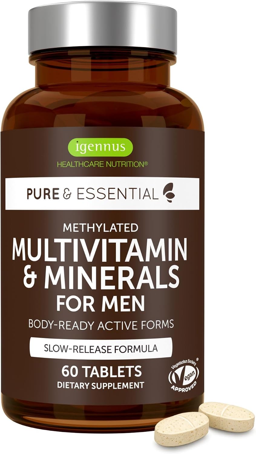 Igennus Multivitamínico Metilado para Hombre con 22 Activos, 60 Comprimidos